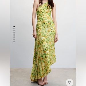 NWT Asymmetrical pleated dress